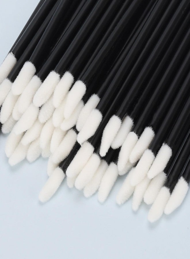 Tbestmax 200 Pcs Lip Wands Applicators, Disposable Lipstick Lint Free Brush Makeup Gloss Wands, Makeup Applicator Beauty Tool Kits Black - Image 5
